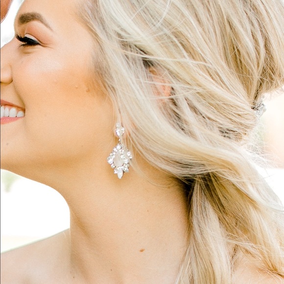 Haute Bride Wedding Earrings - Picture 2 of 5
